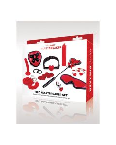 WhipSmart Heartbreaker 10 pc Set - Black/Red