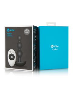 Vibe Remote Triplet Anal Beads - Black