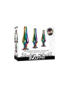 Evolved Rainbow Metal Plug set