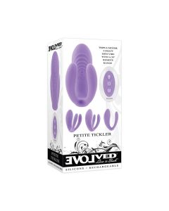 Evolved Petite Tickler Mini Vibe w/Remote - Purple