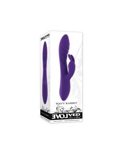 Evolved Wavy Rabbit Vibrator - Purple