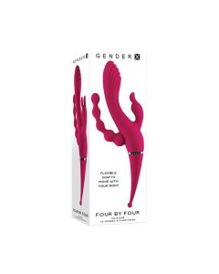 Gender X Four by Four Vibrator - Burgundy