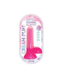 Cotton Candy Cream Puff 6" Dildo - Pink