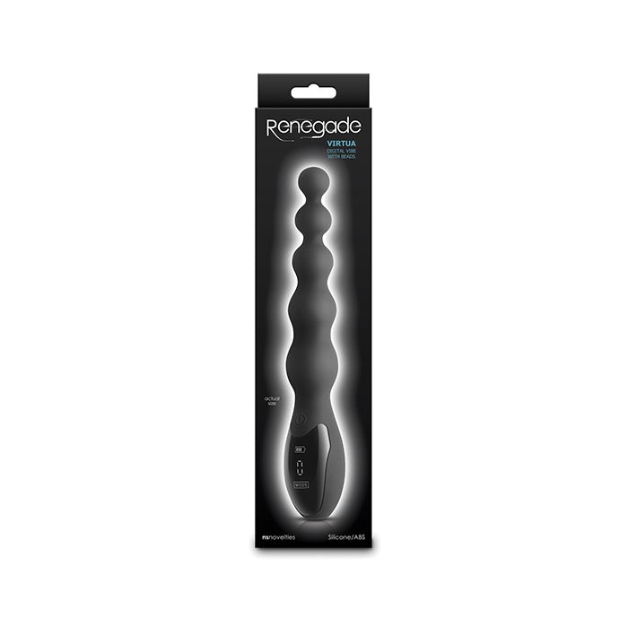 Renegade Virtua Digital Beaded Anal Vibrator - Black