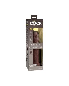 King Cock Elite Dual Density Vibrating Silicone Cock w/Remote