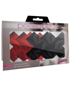 Stolen Kisses Xs - Red & Black  Pack of 2