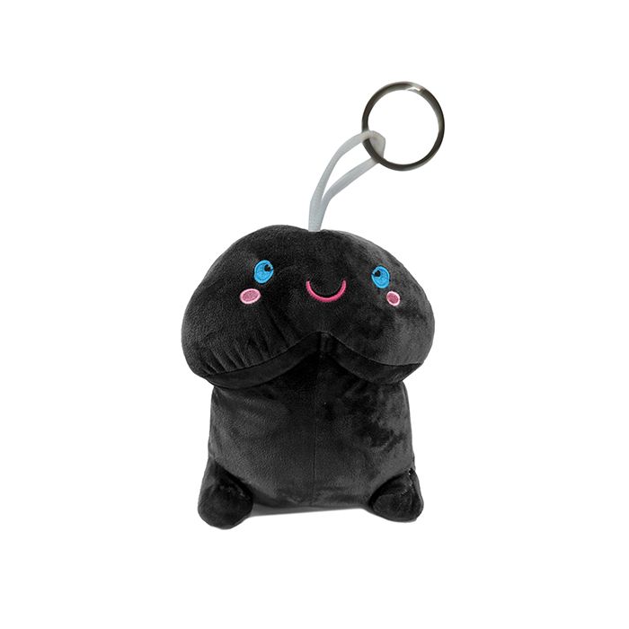 Shots Short Penis Plushie - Black 4" / 10 cm