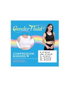Gender Fluid Chest Compression Binder  - XXXL Black