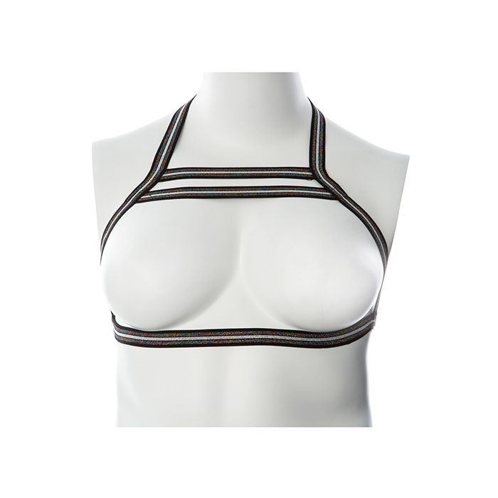 Gender Fluid Silver Lining Harness - S-L Black/Silver
