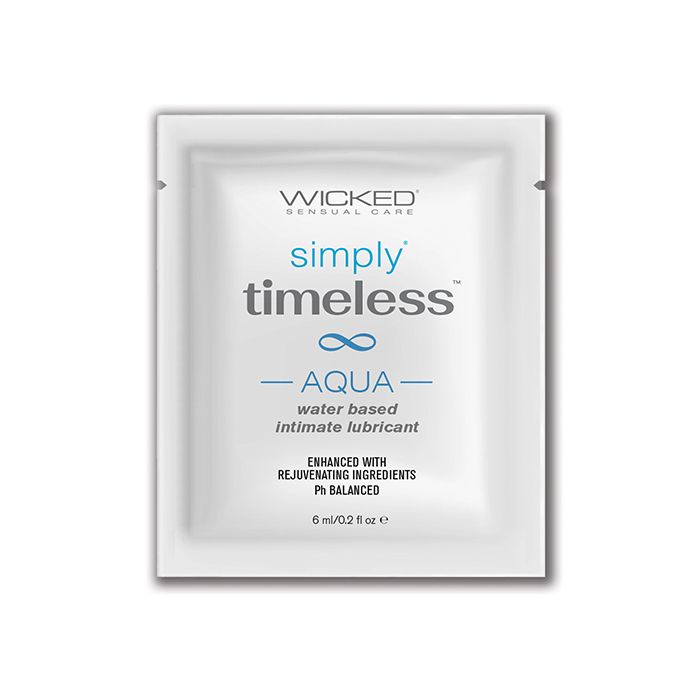 Wicked Sensual Care Simply Timeless Aqua Water Based Lubricant - .2 oz