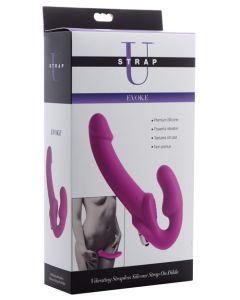 Strap U Vibrating Strapless Silicone Strap on Dildo