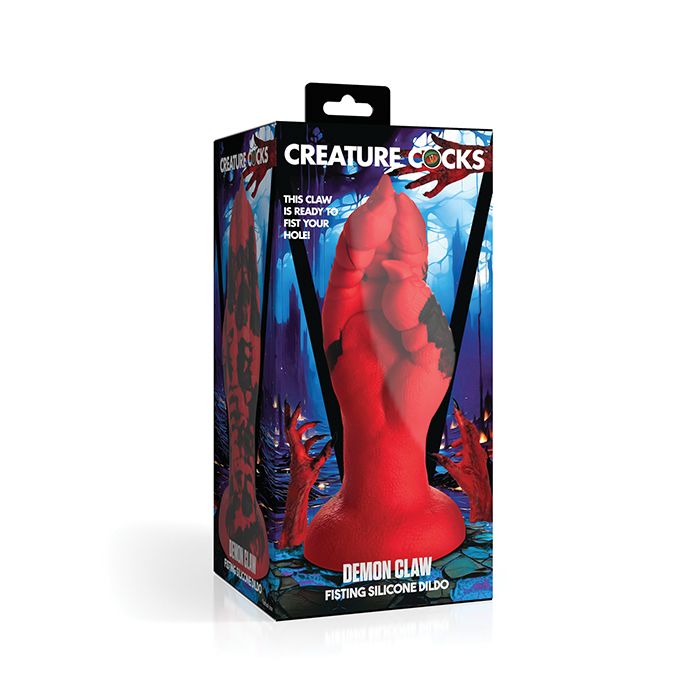 Creature Cocks Demon Claw Fisting Silicone Dildo - Red
