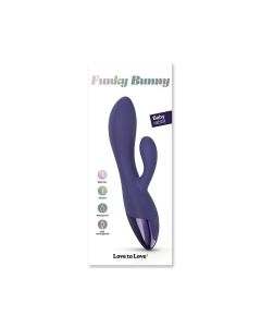 Love to Love Funky Bunny Small Rabbit - Midnight Indigo